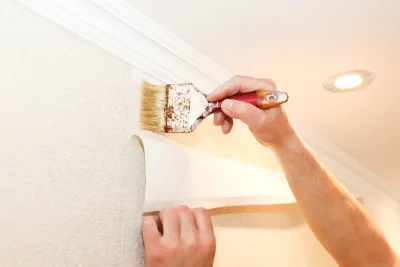 Pose de papier peint à Gamarthe — revêtements muraux et toiles de verre